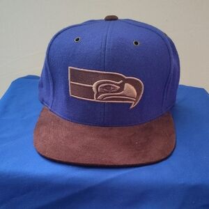 Blue and Brown Cap